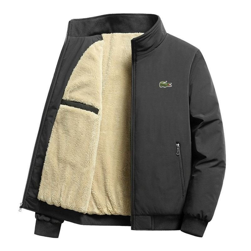 Men Sherpa Lined Thick Winter Warm Outwear